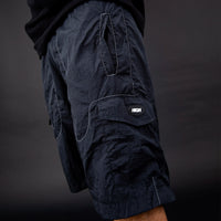 Backstitch Shorts Black