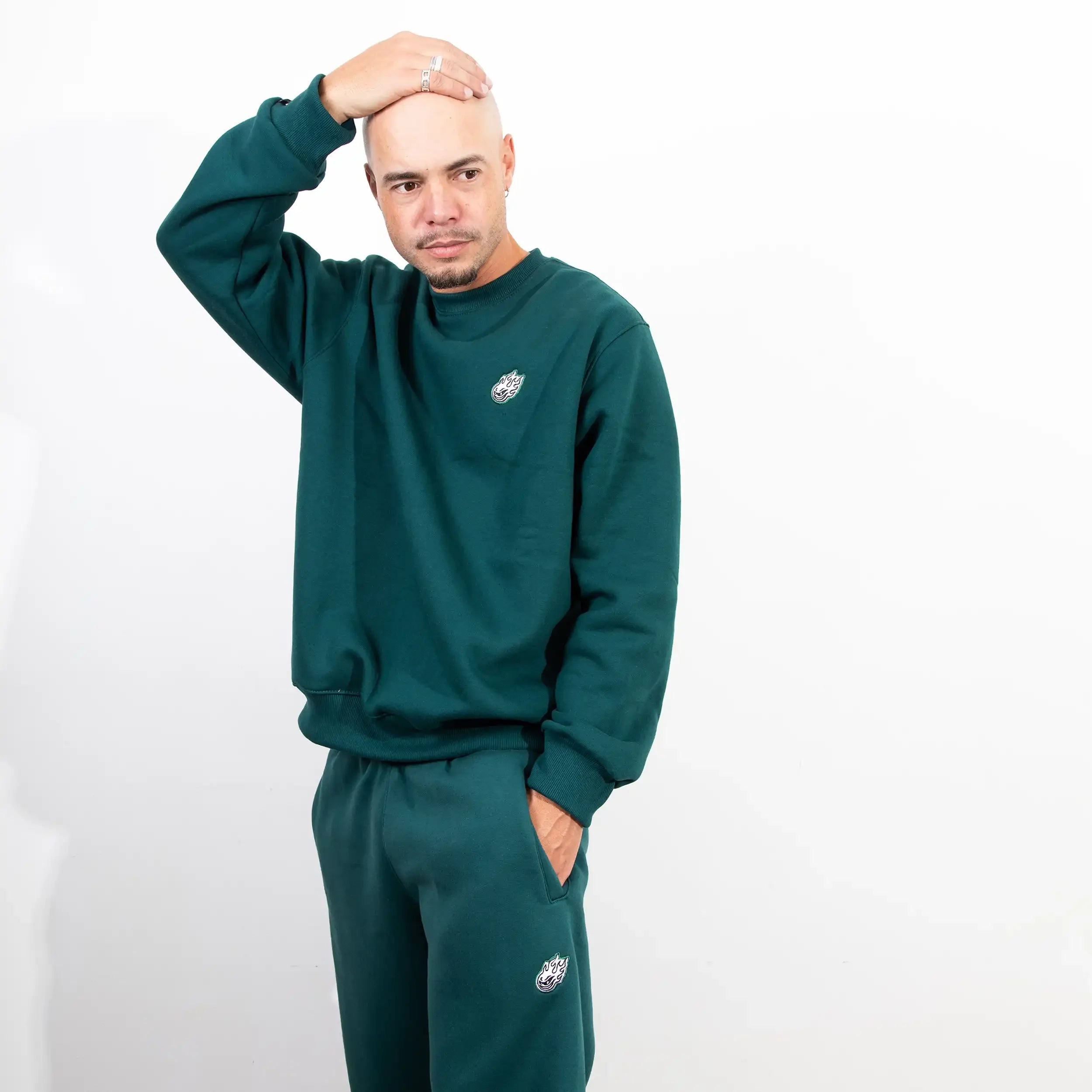 Crewnewck Freddy Night Green - Four Street