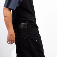 Denim Pants H-Line Black