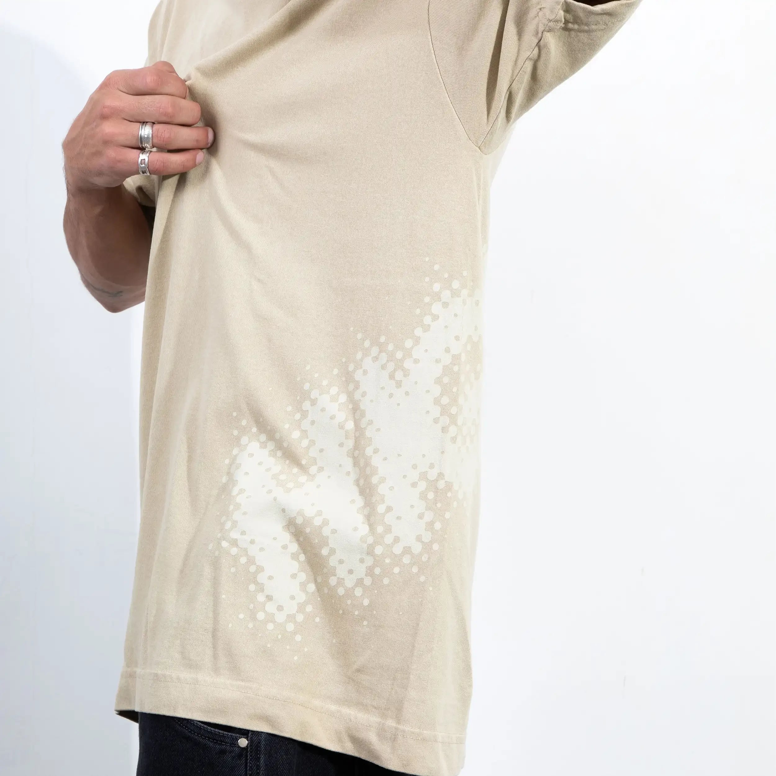 Tee Halftone Beige - Four Street