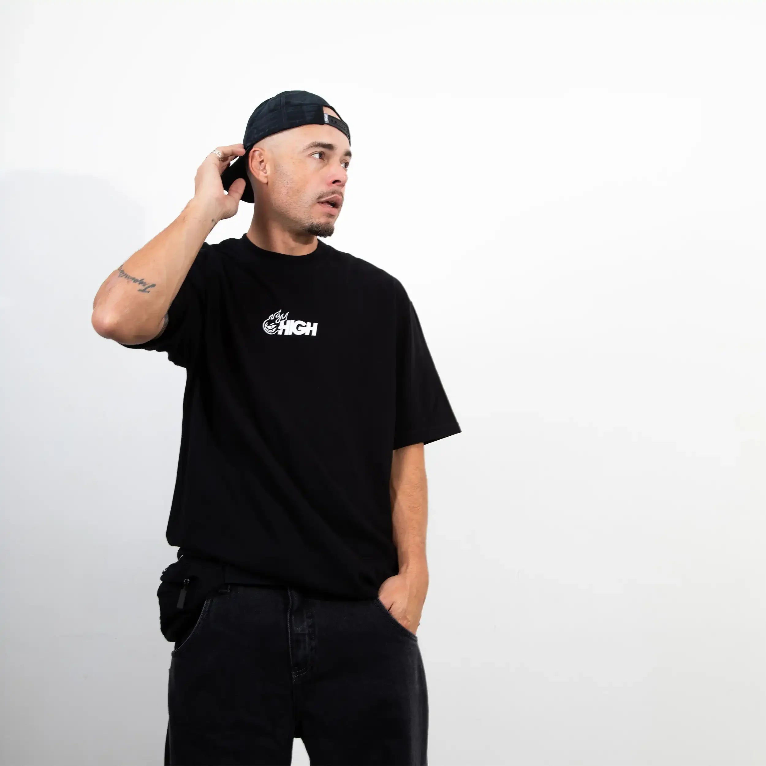 Tee Freddy Flames Black - Four Street