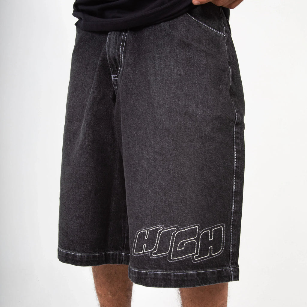 Jeans Shorts Hustle Black - Four Street