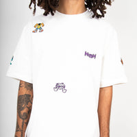 Work Tee Doodles White