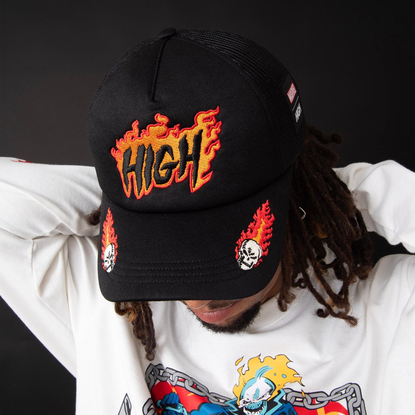 Trucker Ghost Rider Black