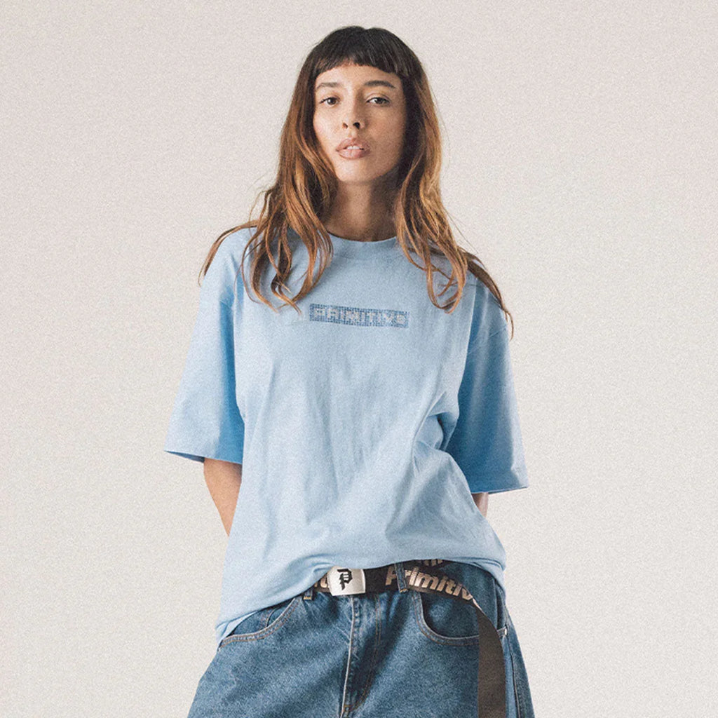 BOXED RHINESTONE OVERSIZED TEE - Four Street