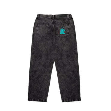 Rust Denim Pants Black