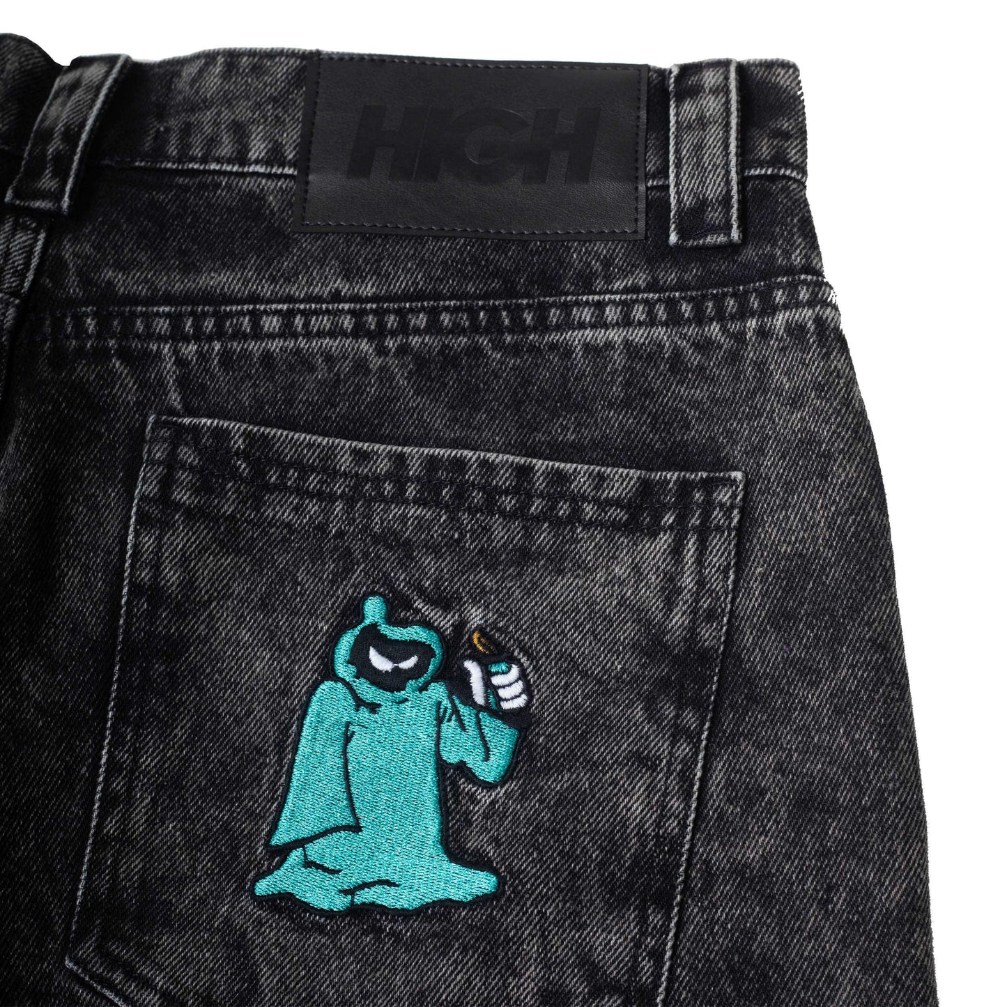 Rust Denim Pants Black