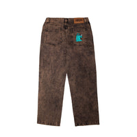Rust Denim Pants Brown