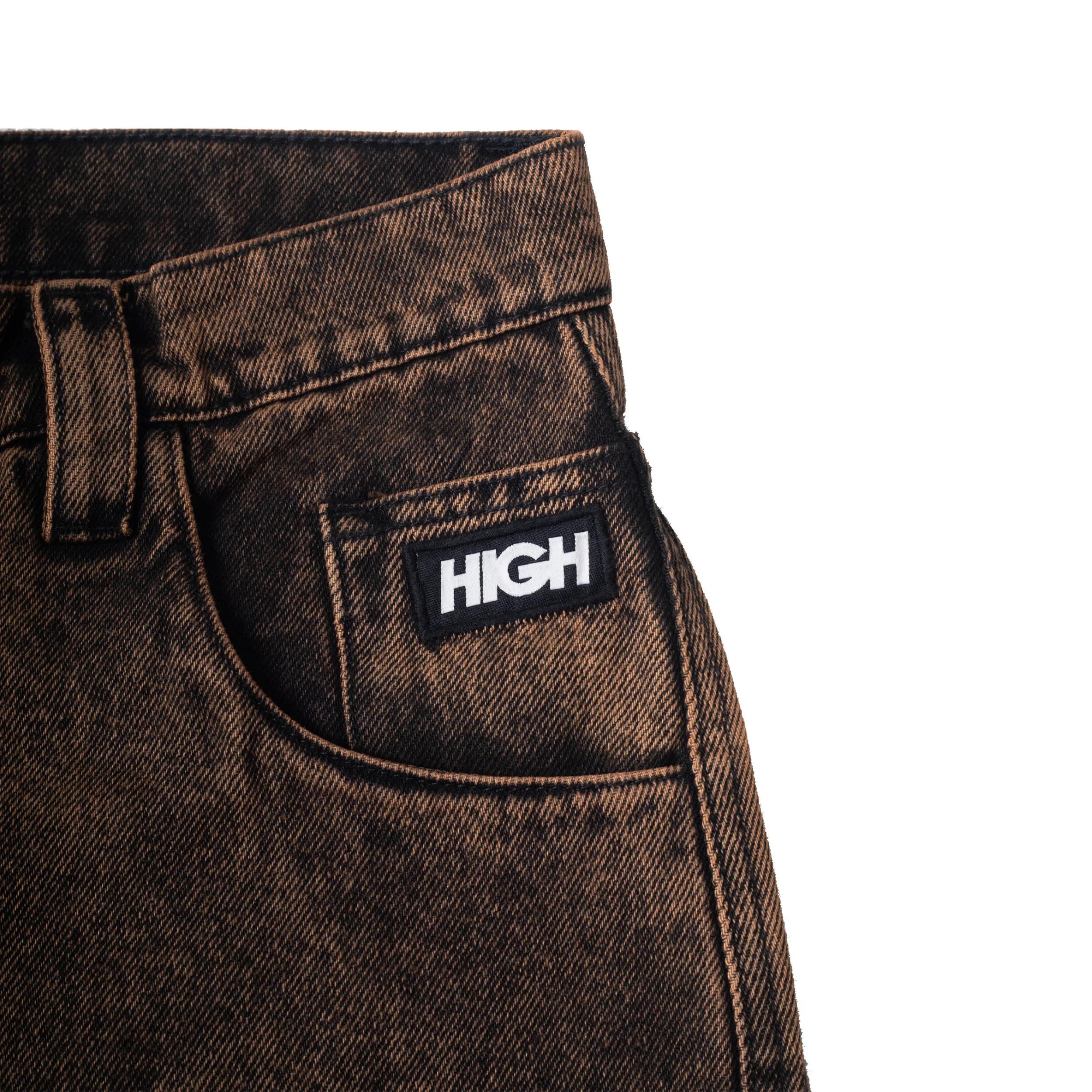 Rust Denim Pants Brown - Four Street