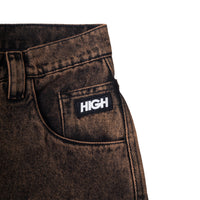 Rust Denim Pants Brown