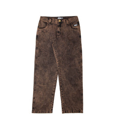 Rust Denim Pants Brown