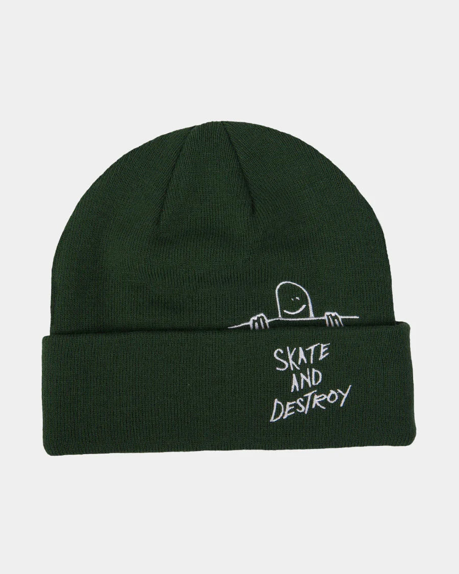 Gonz SAD Fold Beanie - Forest Green - Four Street