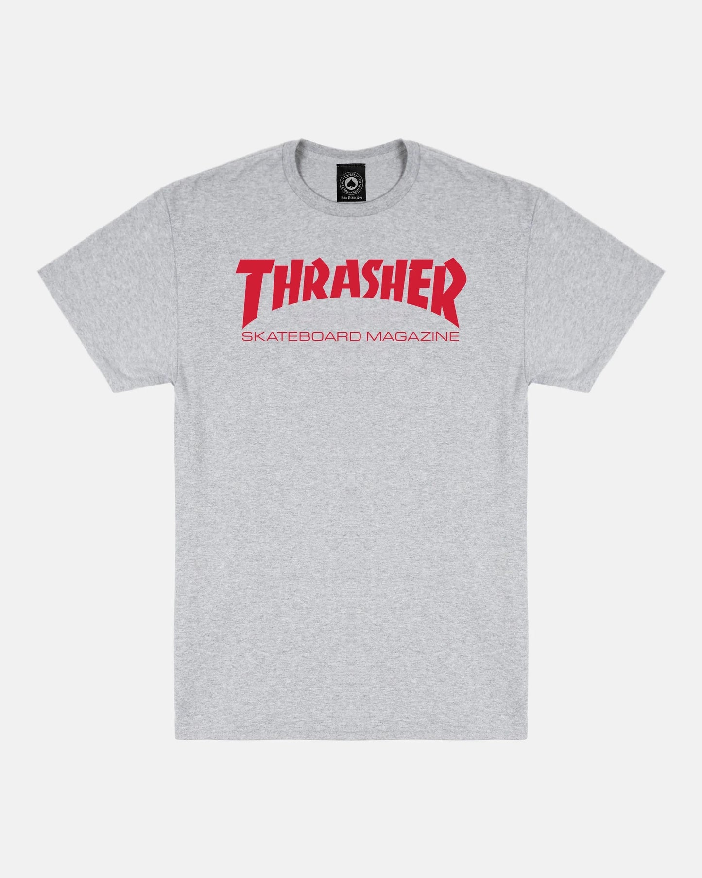 SKATE MAG - TSHIRT - GREY / RED
