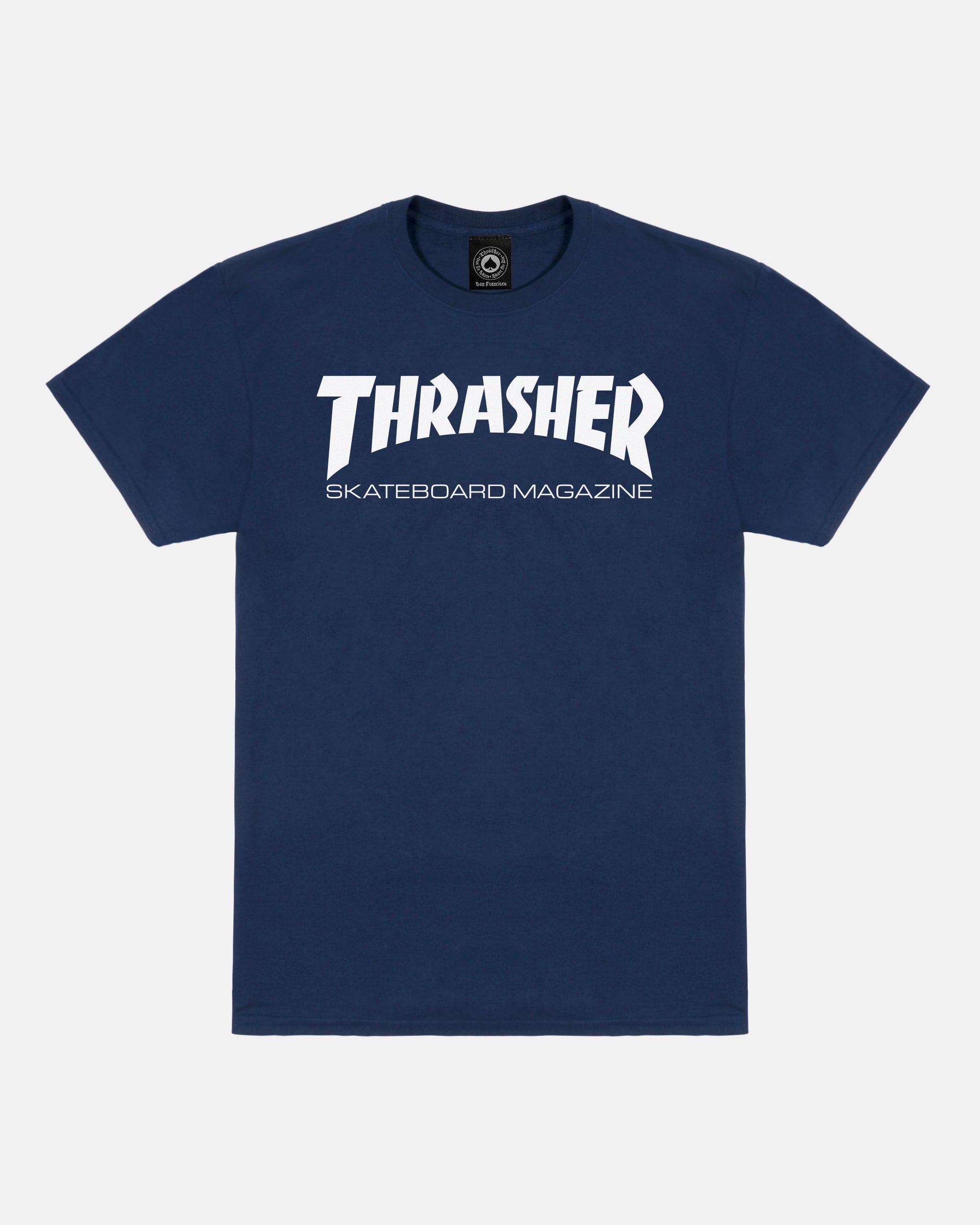 SKATE MAG - TSHIRT - NAVY / WHITE