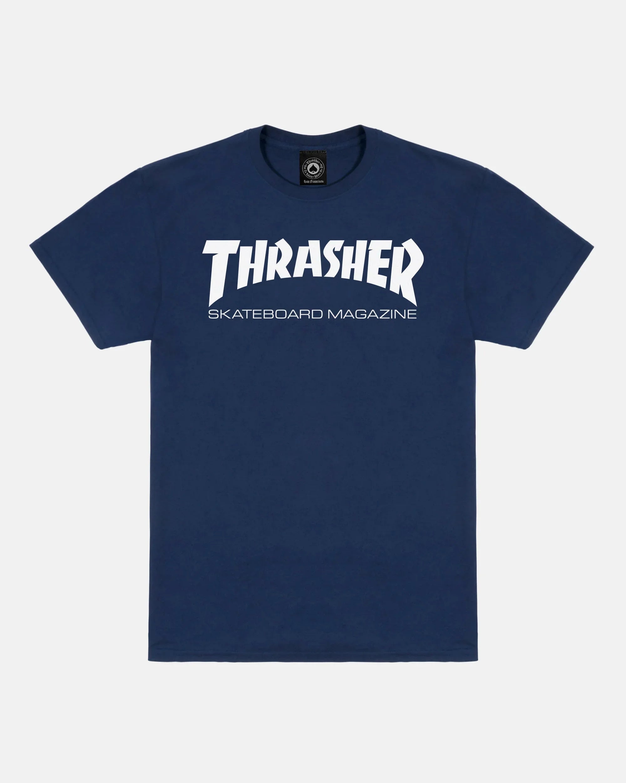 SKATE MAG - TSHIRT - NAVY / WHITE - Four Street