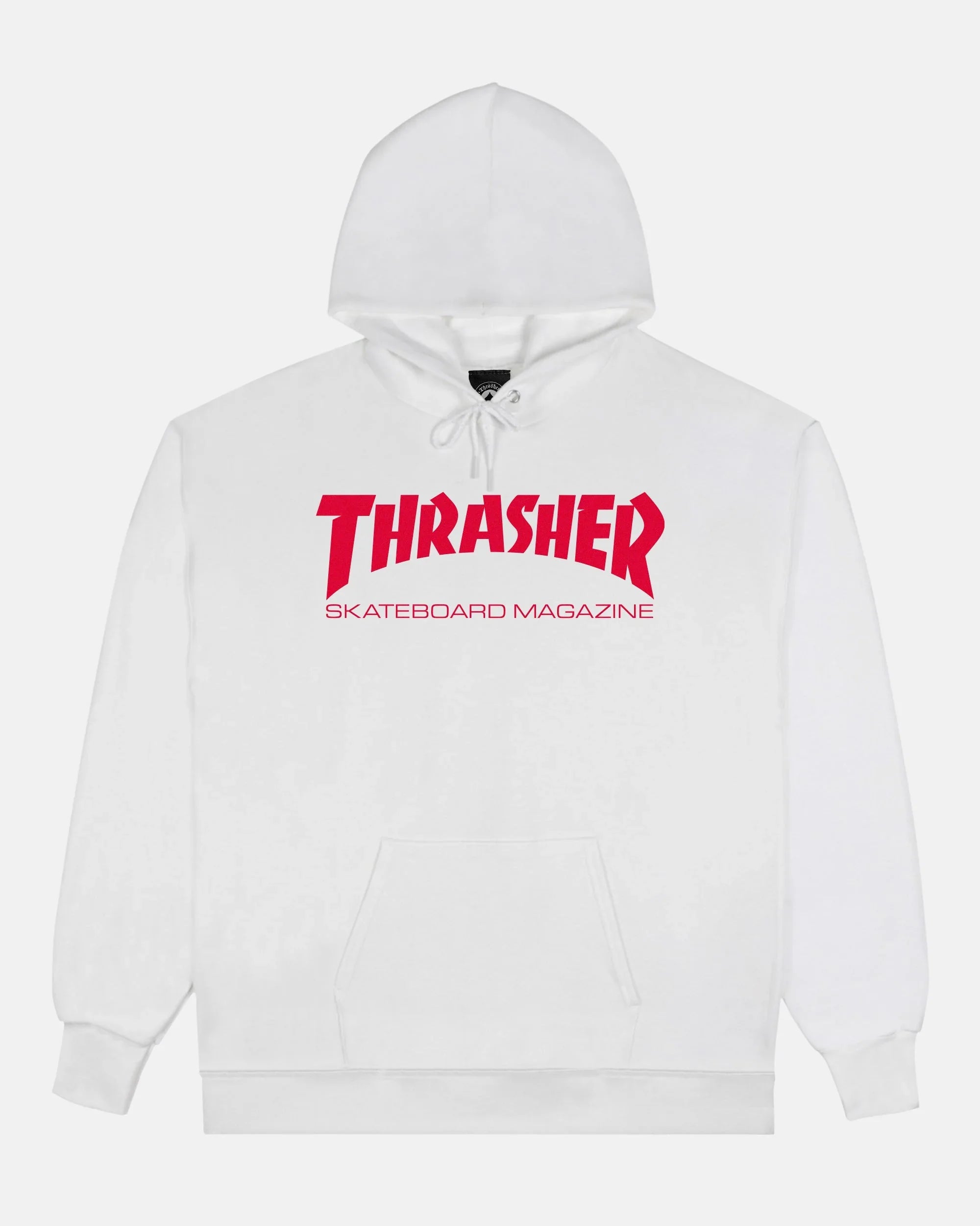 SKATE MAG - HOODIE - WHITE / RED