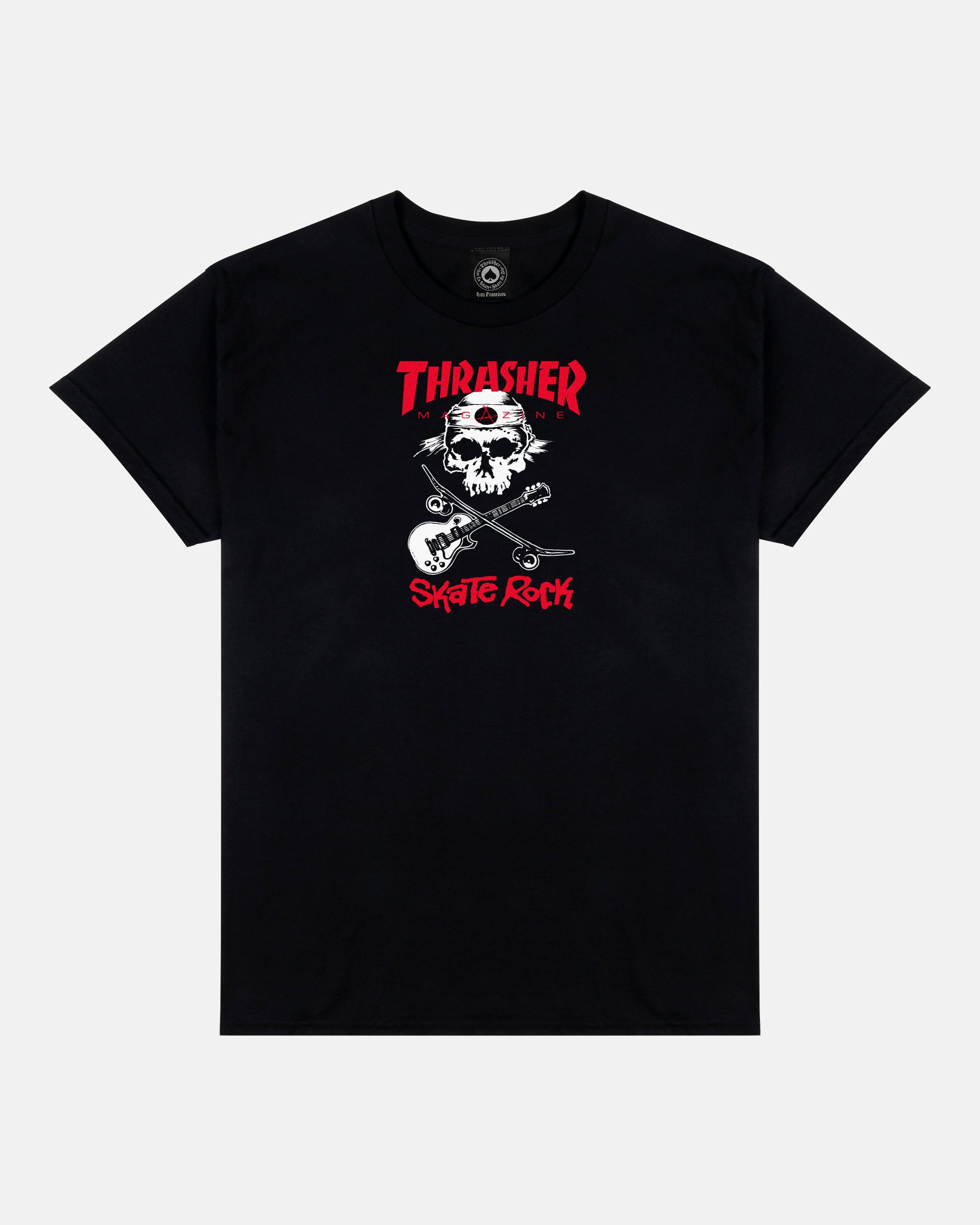 SKATE ROCK - TSHIRT - BLACK