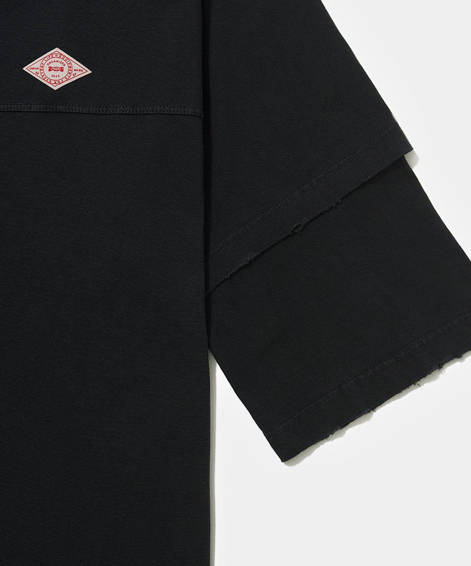 Camiseta PIET Double Sleeve - Vintage Black