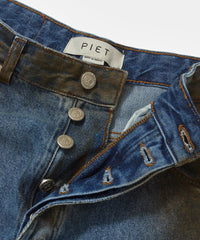 Dirt Stained Oversized Denim Blue