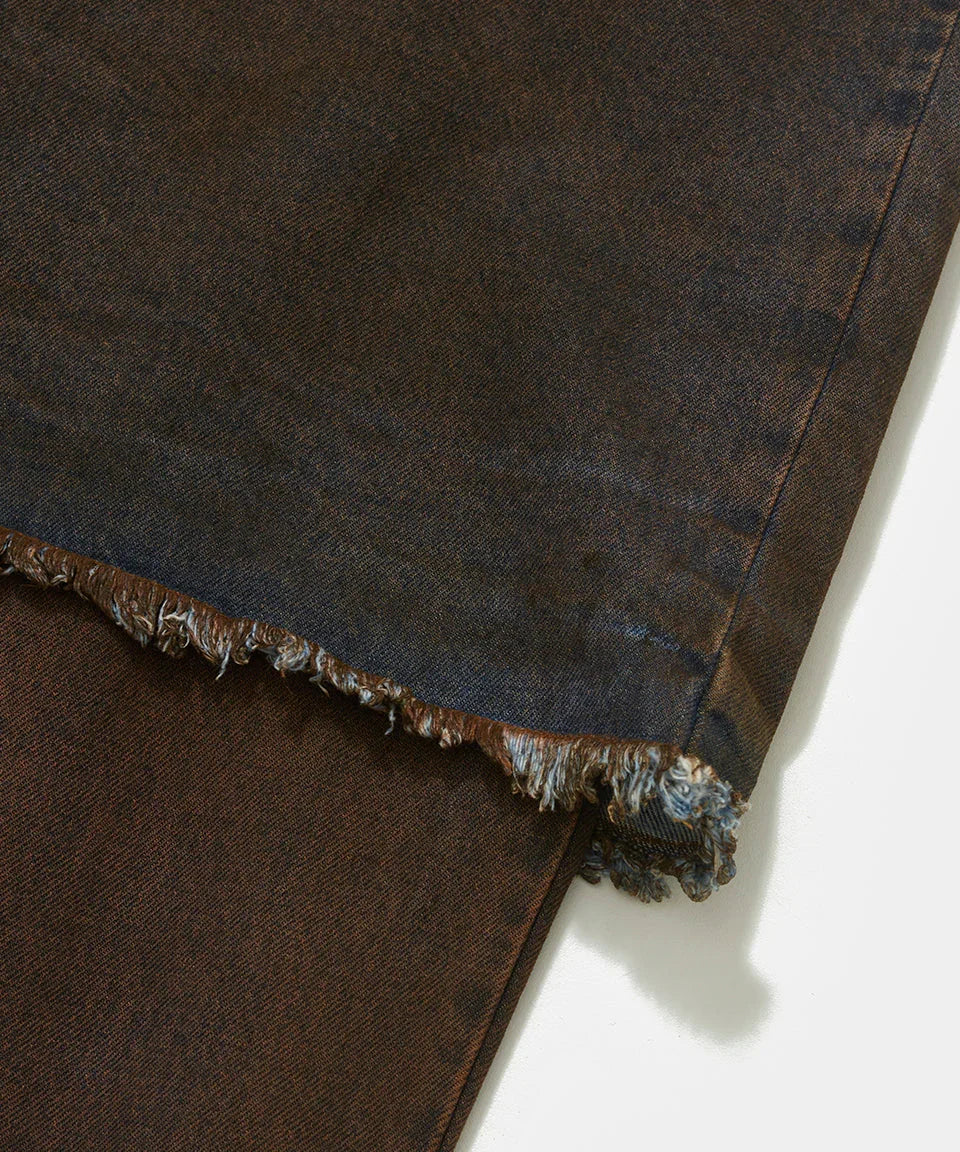 Overlayed Denim Trousers Blue