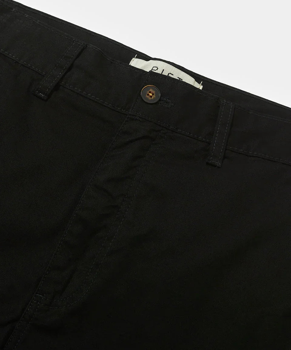 Lined Chino Shorts Black - Four Street