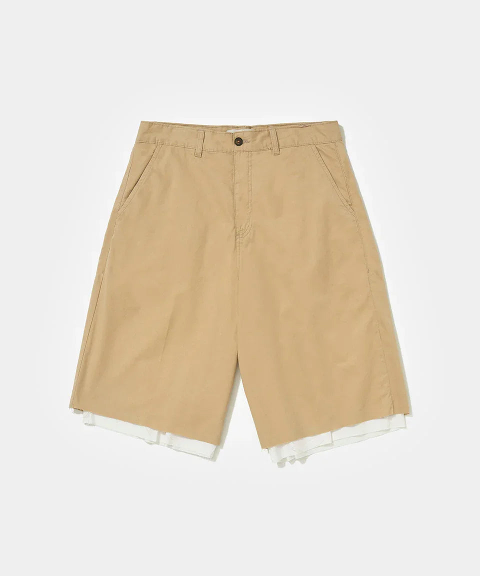 Lined Chino Shorts Khaki - Four Street