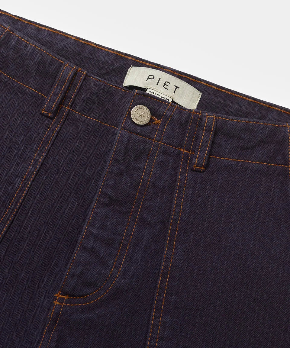 PIET Nation Selvedge Denim Pants Purple - Four Street