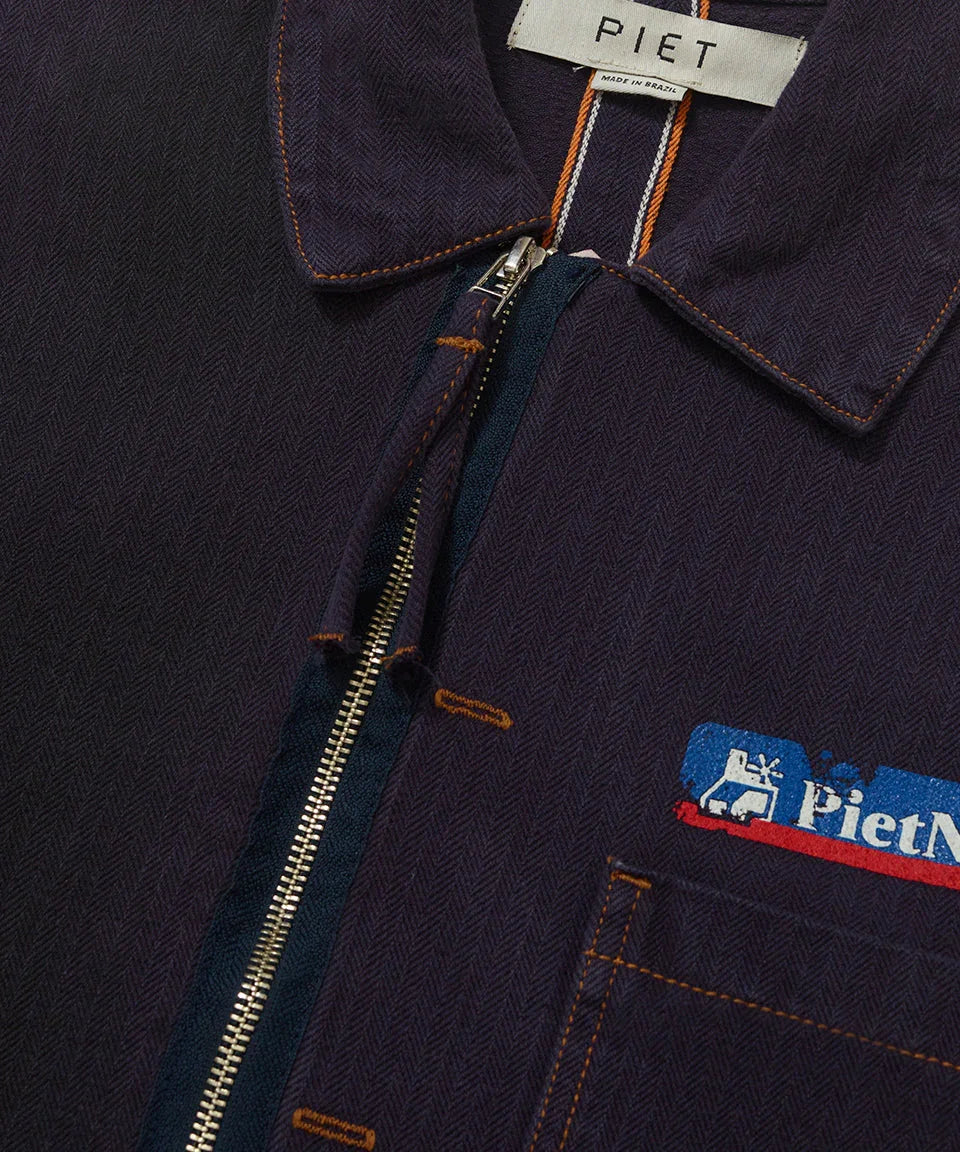 PIET Nation Selvedge Denim Jacket Purple