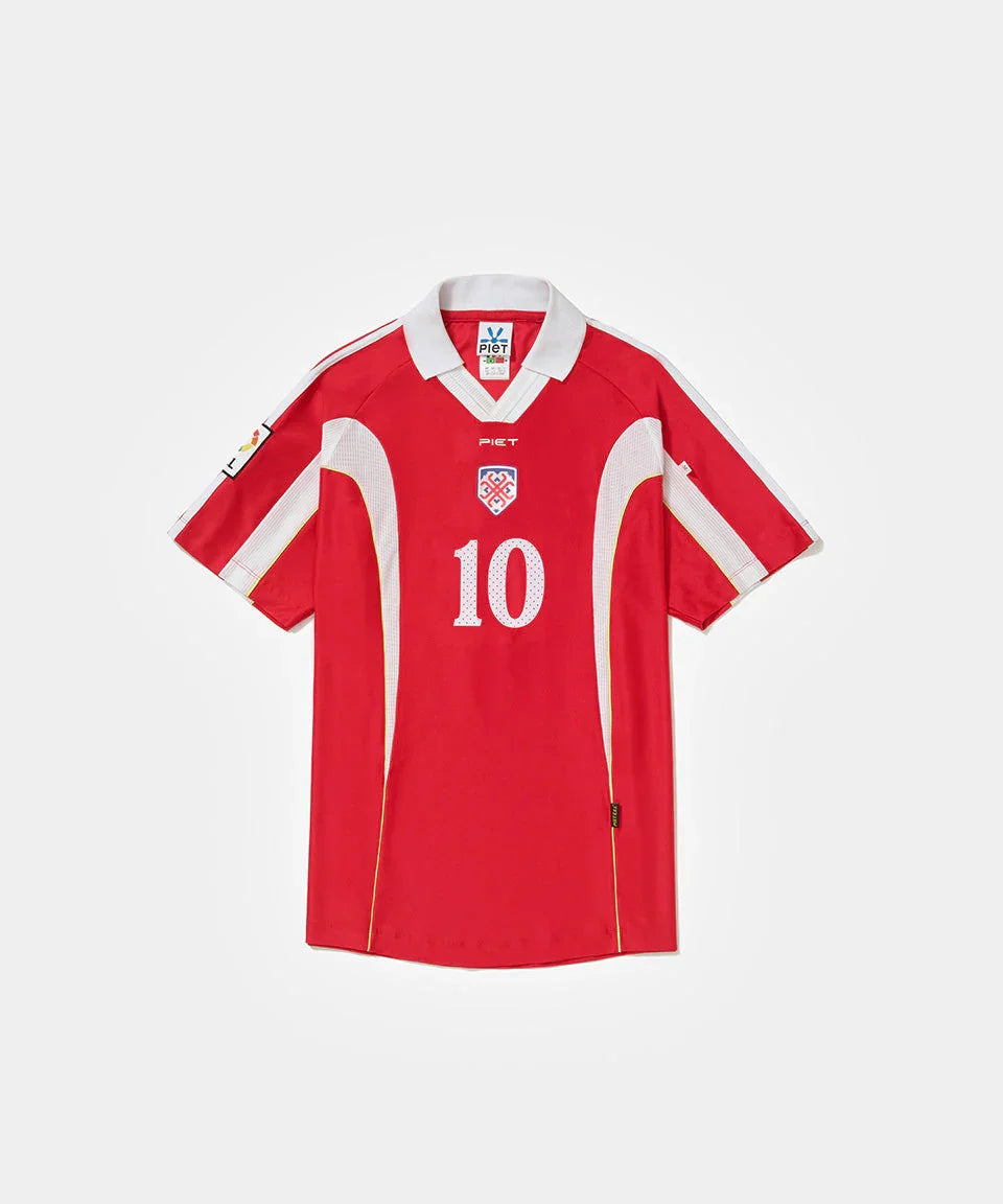 PIET F.C. Short Sleeve Jersey Red - Four Street