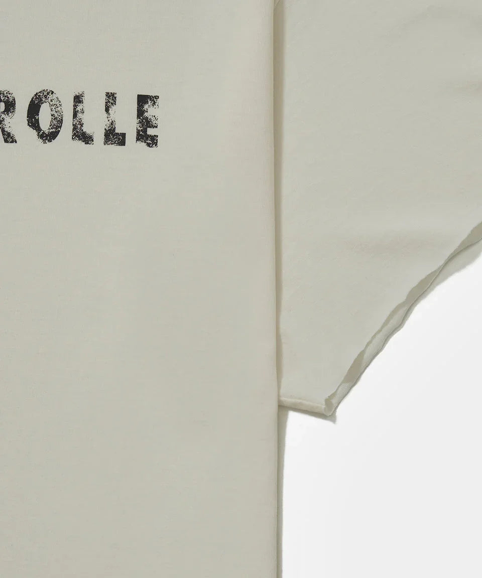 Dopping Kontrolle Raw Edge T-shirt Bone White - Four Street