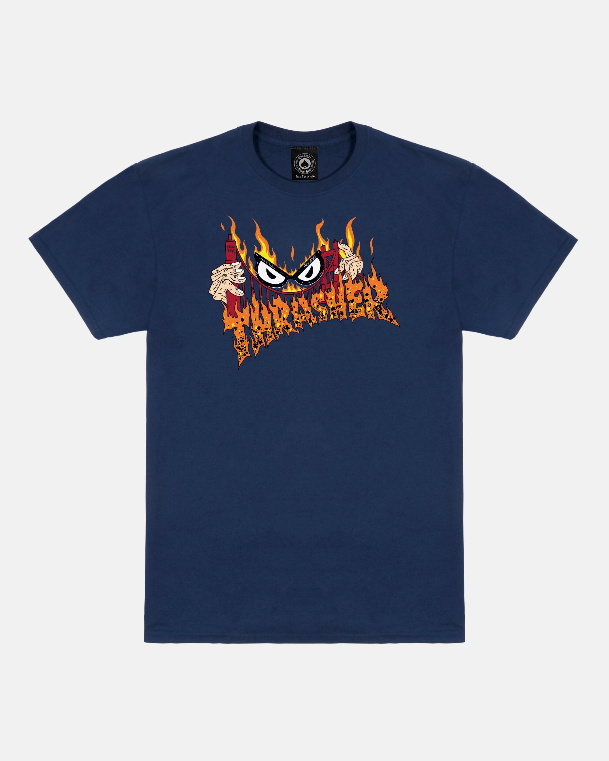 SUCKA FREE BY NECKFACE - T-SHIRT - NAVY BLUE