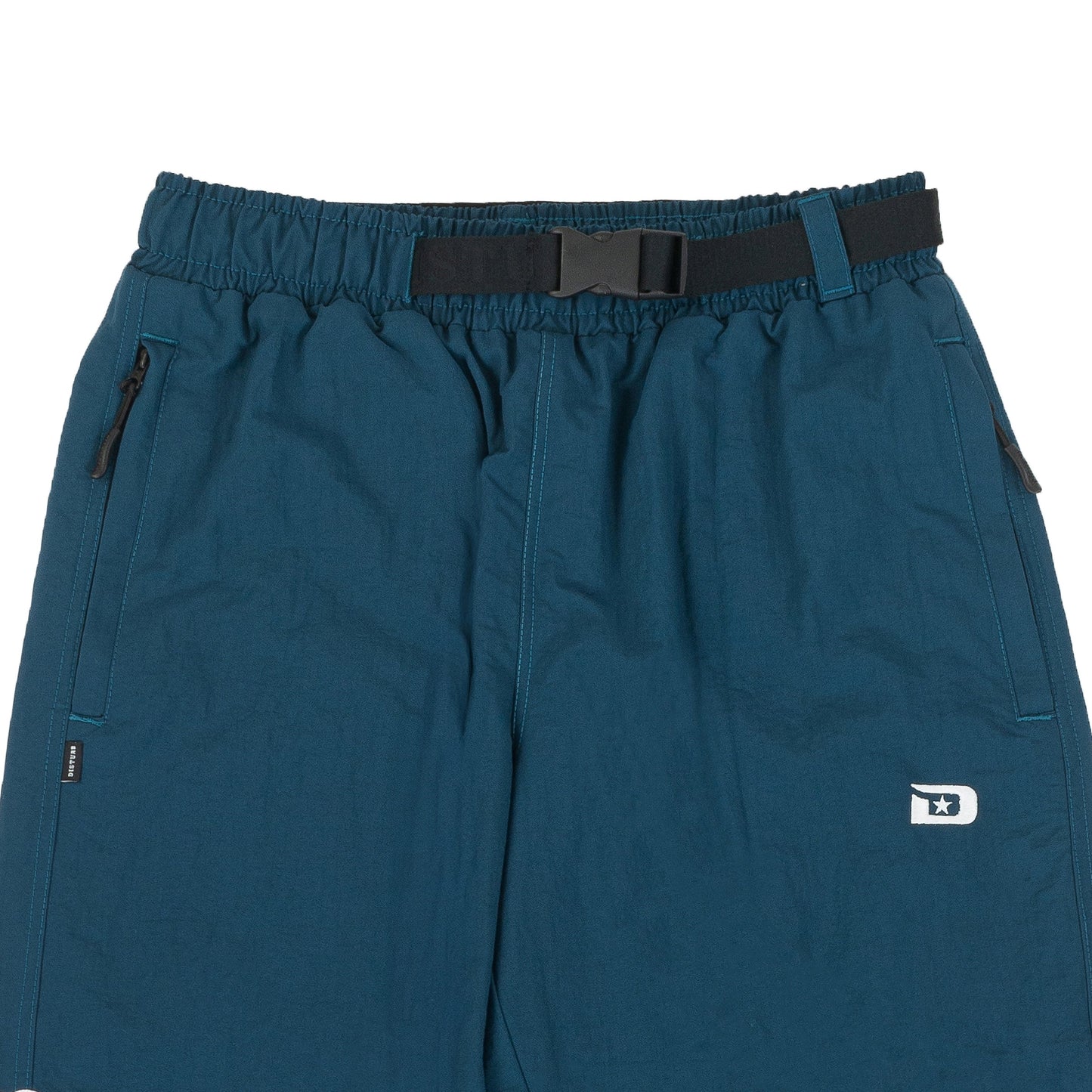 Euro Nylon Pants in Petrol Green