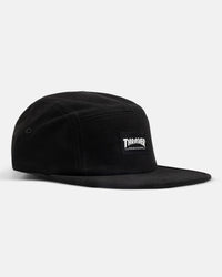 THRASHER - 5 PANEL HAT - BLACK