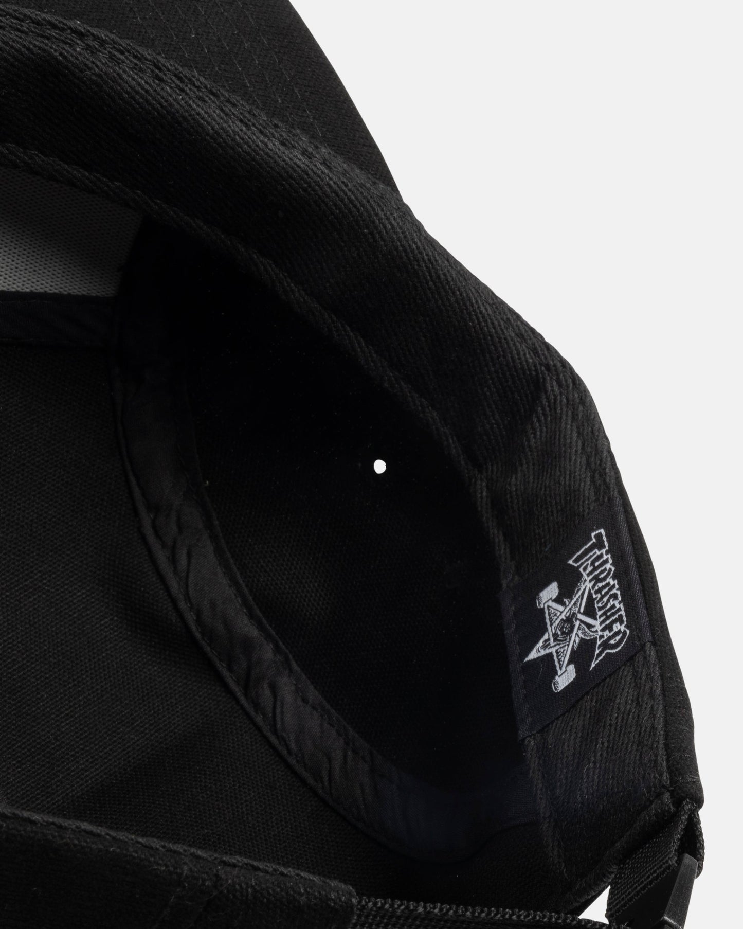 THRASHER - 5 PANEL HAT - BLACK