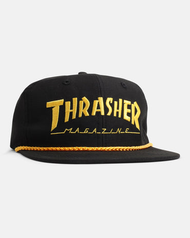 Thrasher - Rope Snapback - Black/Yellow