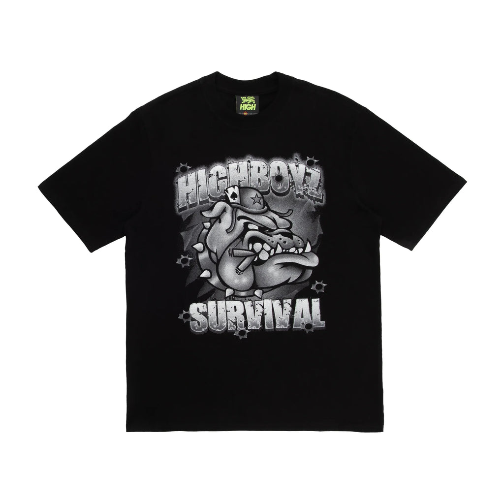 Tee Dog High X Survival Black - Four Street