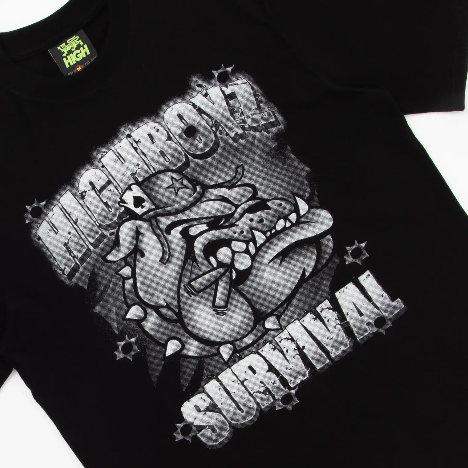 Tee Dog High X Survival Black - Four Street