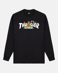 THRASHER X TOY MACHINE - VORTEX - LONGSLEEVE - BLACK