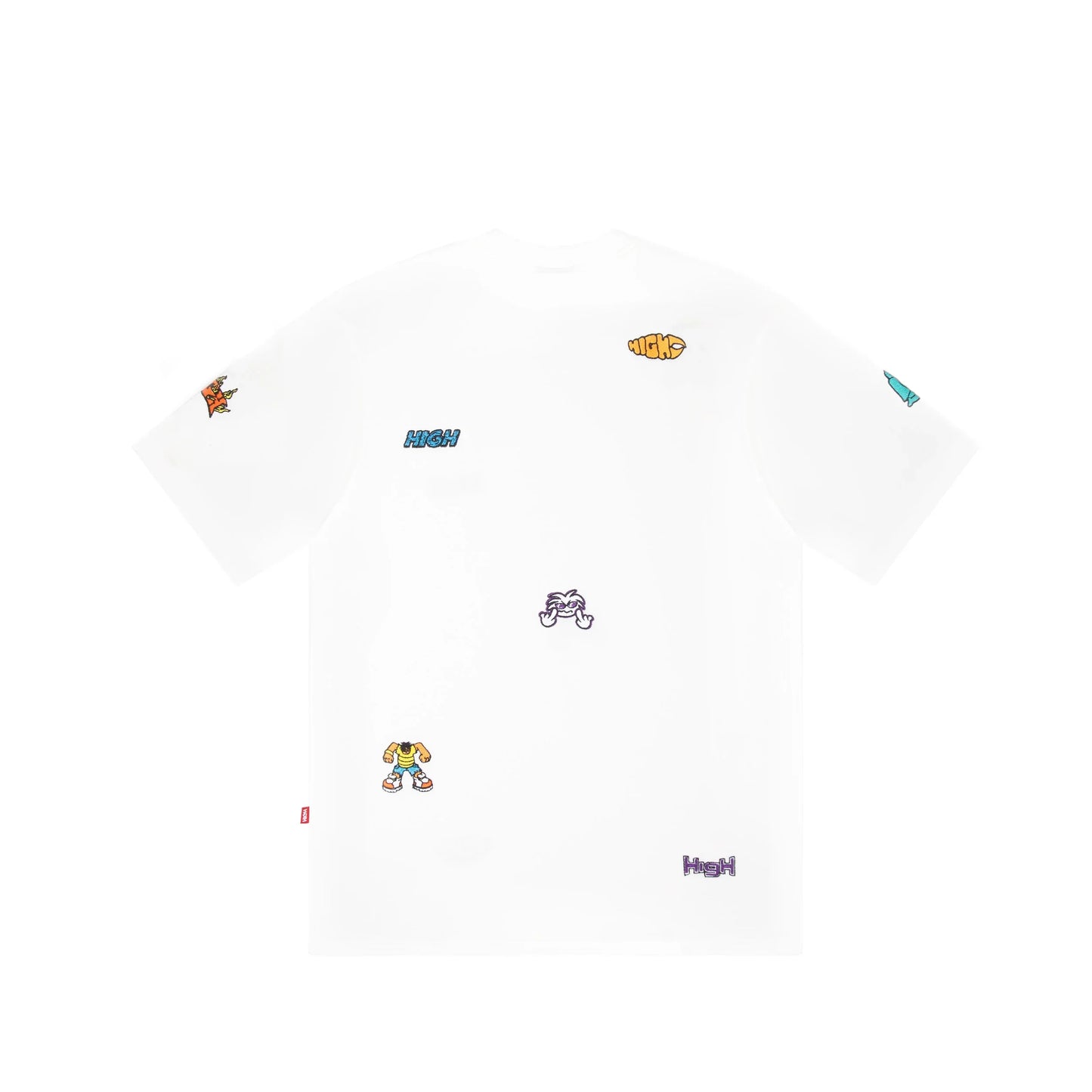 Work Tee Doodles White
