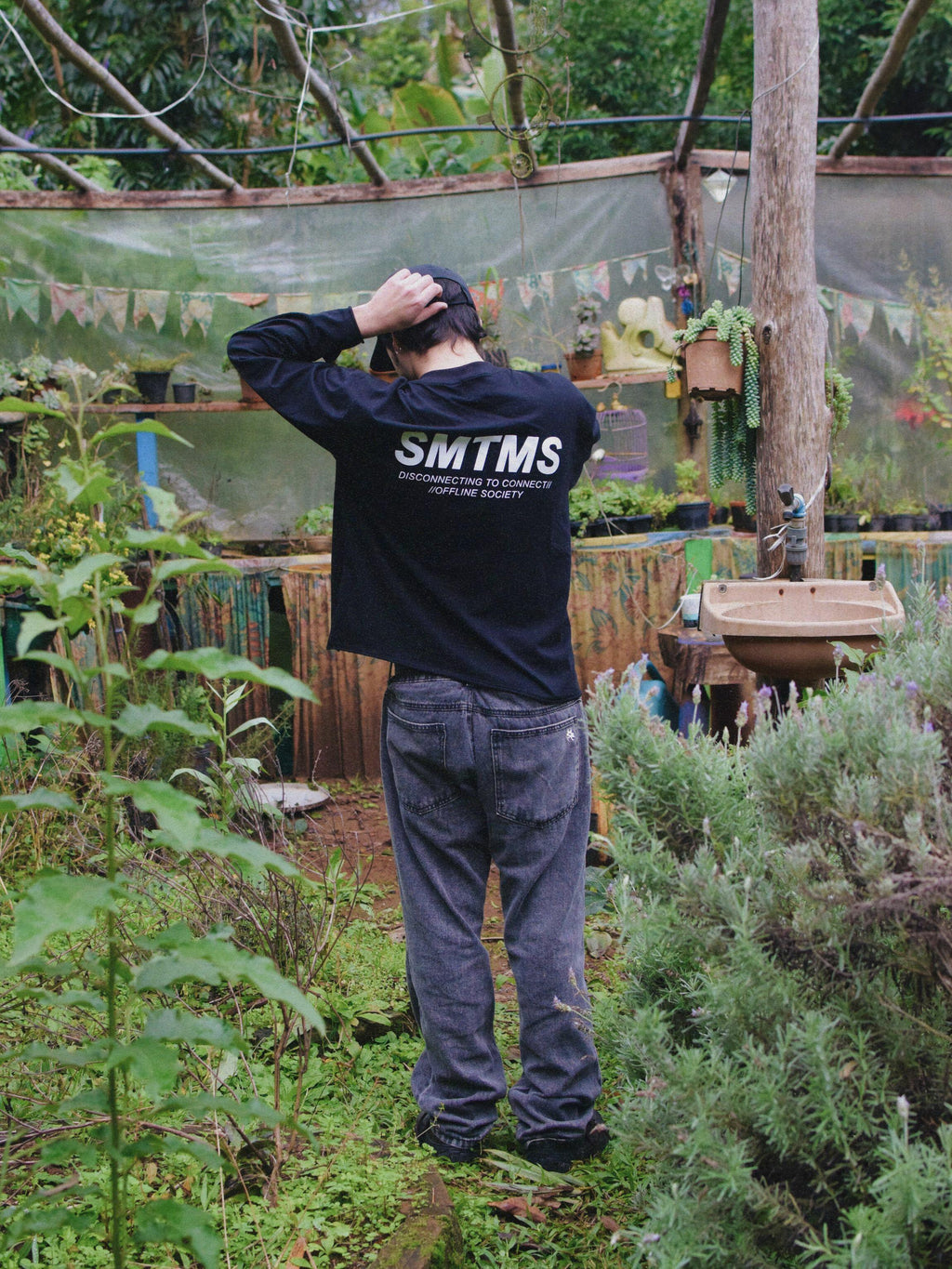 Camiseta Manga Longa SMTMS Preta - Four Street