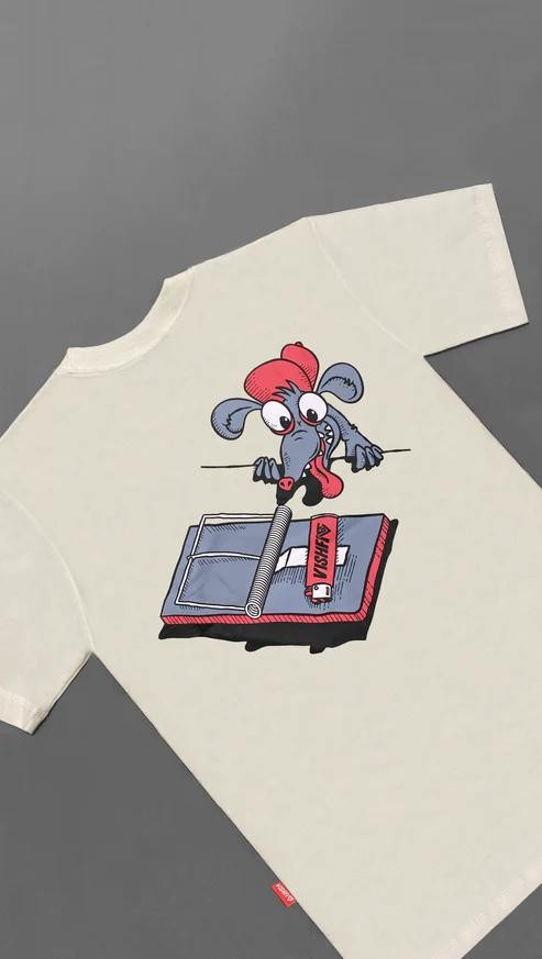 CAMISETA BREAK MOUSE OFF WHITE "BRAZART"