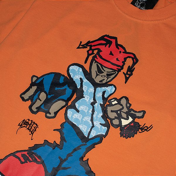 Camiseta Sufgang Joker $ Laranja