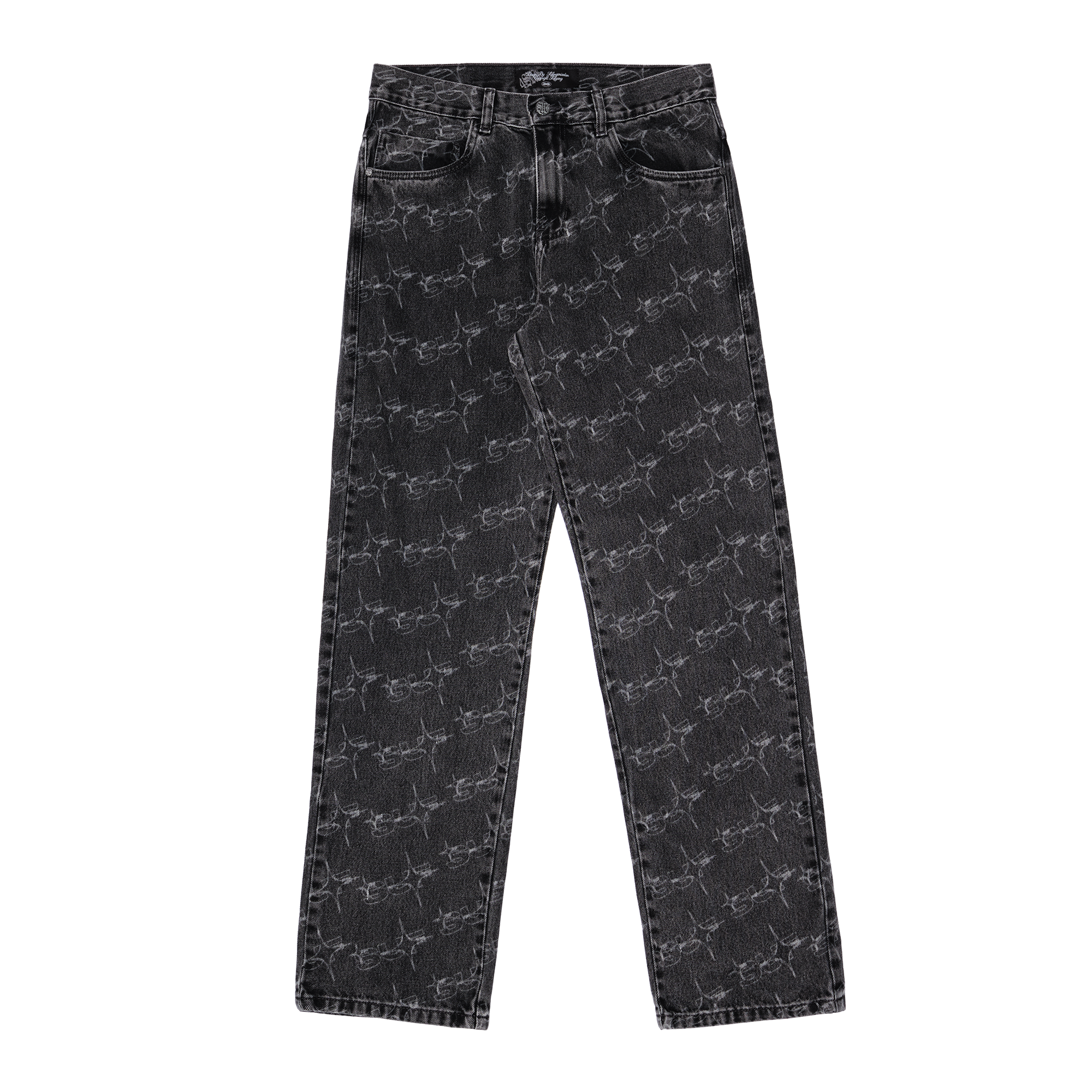 PANTS MONOGRAM SUFSTAR JEANS BLACK