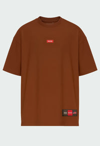 Camiseta Over Logo box Prison Marrom