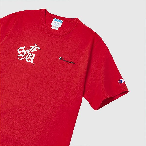 Camiseta Sufgang x Champion Stars Heritage Tee Red