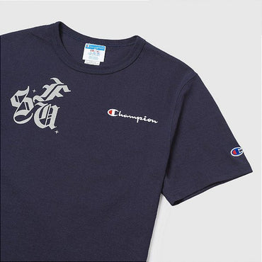 Camiseta Sufgang x Champion Stars 3M Heritage Navy Blue