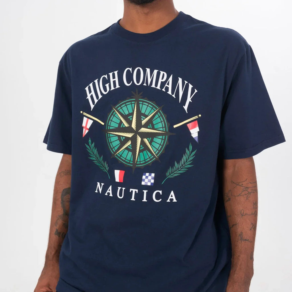 Tee Compass Navy - Four Street