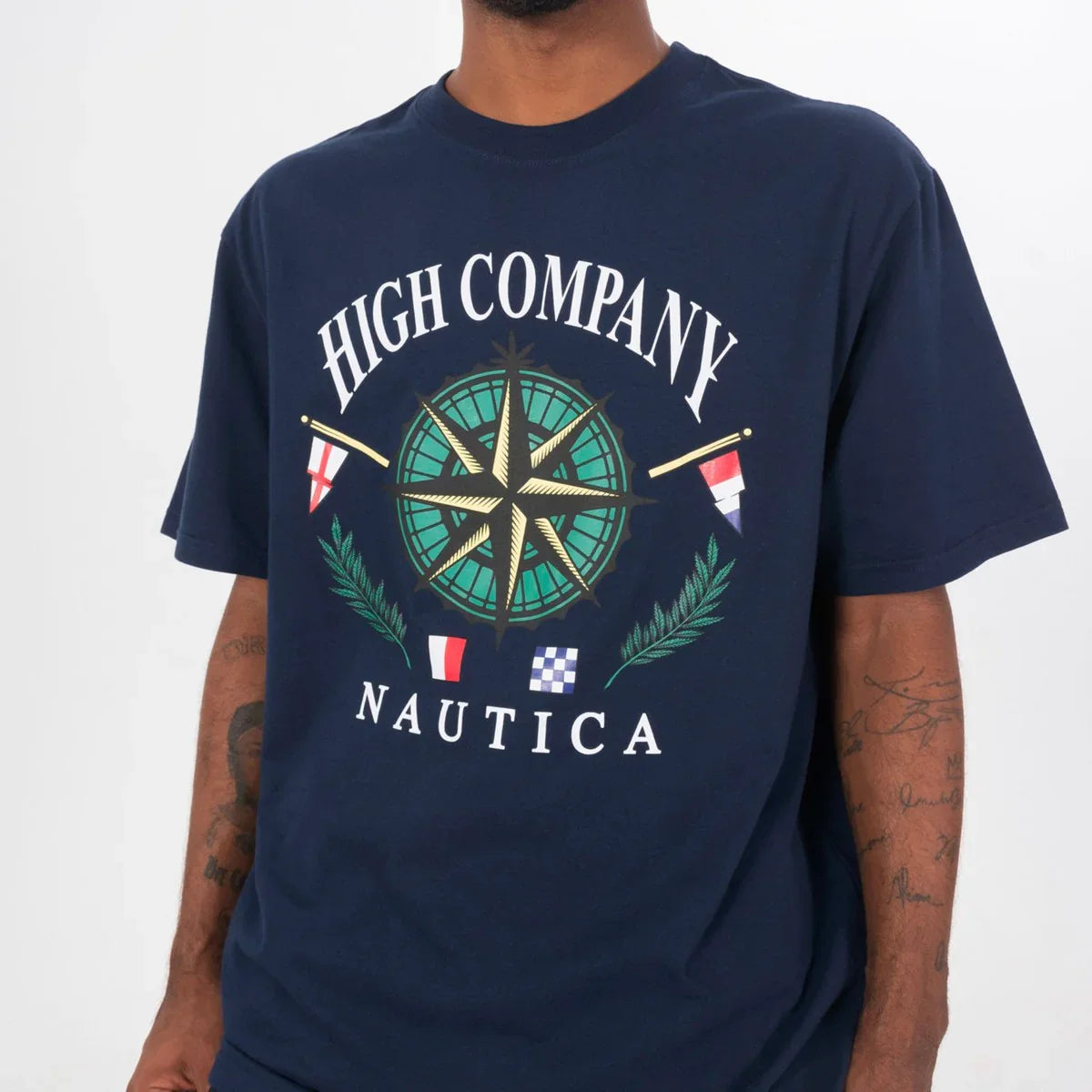 Tee Compass Navy - Four Street