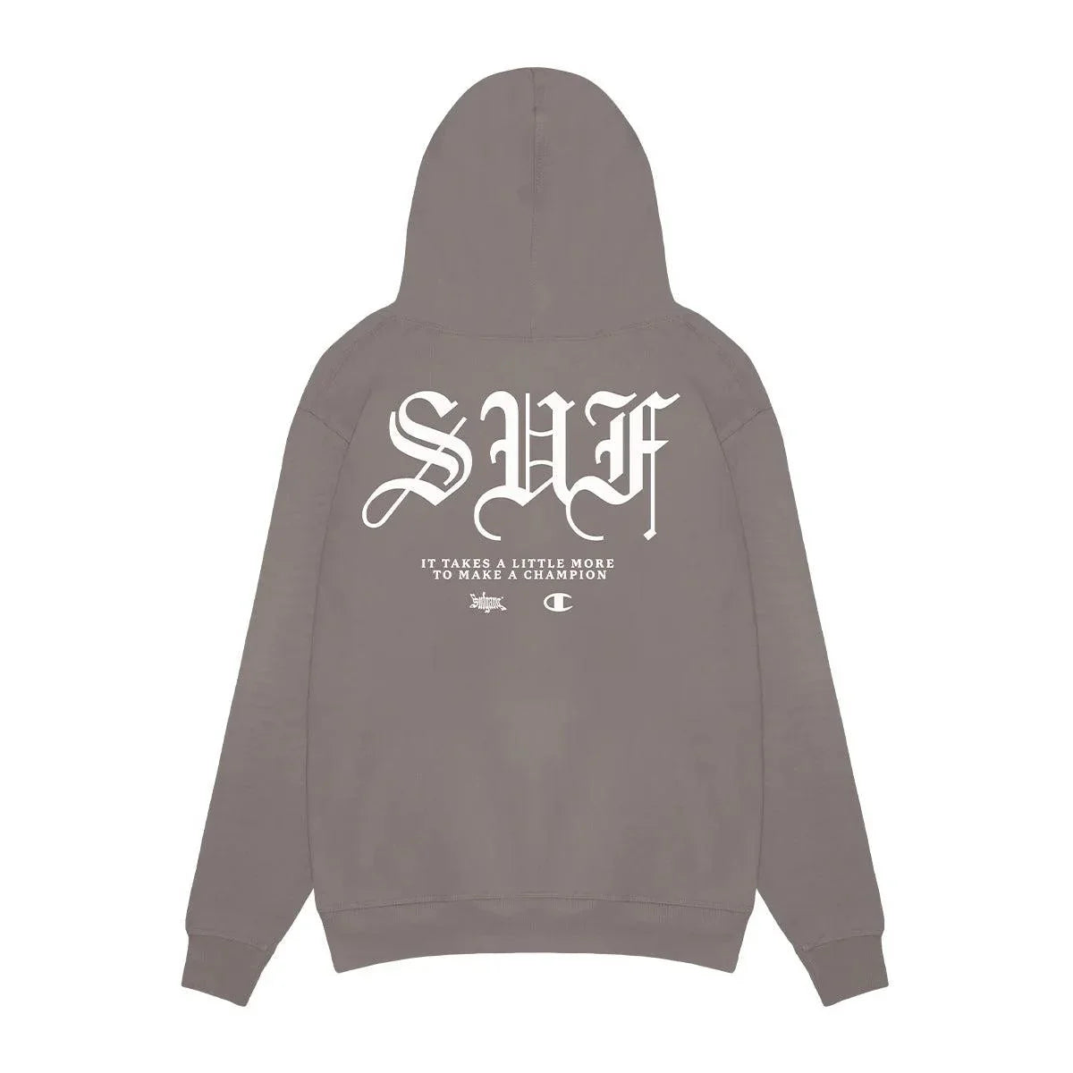 HOODIE SUF X CHAMPION S.U.F KHAKI - Four Street