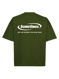 Camiseta Boxy Verde Good Again